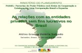 MINISTÉRIO DO PLANEJAMENTO As relações com as entidades privadas sem fins lucrativos no Brasil MINISTÉRIO DO PLANEJAMENTO XIV CONGRESSO INTERNACIONAL DEL.