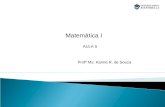 . Matemática I Profª Ms. Karine R. de Souza AULA 5.