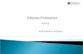 . Cálculos Financeiros Profª Karine R. de Souza AULA 5.