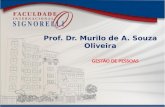 Prof. Dr. Murilo de A. Souza Oliveira GESTÃO DE PESSOAS.