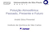Poluição Atmosférica: Passado, Presente e Futuro André Silva Pimentel Instituto de Química de São Carlos.