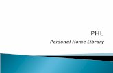 Personal Home Library. PHL – Características inovadoras - O PHL não é um software, é uma aplicação Web que gera hipertextos a partir de informações armazenadas.