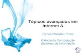Tópicos avançados em internet A Carlos Oberdan Rolim Ciência da Computação Sistemas de Informação.