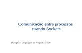 Comunicação entre processos usando Sockets Disciplina: Linguagem de Programação IV.