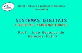 SISTEMAS DIGITAIS CIRCUITOS COMBINACIONAIS Prof. José Bezerra de Menezes Filho CENTRO FEDERAL DE EDUCAÇÃO TECNOLÓGICA DA PARAÍBA DA PARAÍBA.