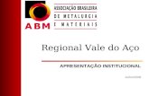 Regional Vale do Aço APRESENTAÇÃO INSTITUCIONAL Julho/2008.