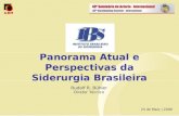 Panorama Atual e Perspectivas da Siderurgia Brasileira 24 de Maio | 2009 Rudolf R. Bühler Diretor Técnico.