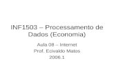 INF1503 – Processamento de Dados (Economia) Aula 08 – Internet Prof. Ecivaldo Matos 2006.1.