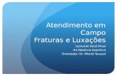 Atendimento em Campo Fraturas e Luxações Leonardo Kenji Hirao R3 Medicina Esportiva Orientador: Dr. Michel Youssef.