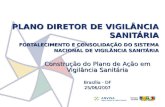 PLANO DIRETOR DE VIGILÂNCIA SANITÁRIA FORTALECIMENTO E CONSOLIDAÇÃO DO SISTEMA NACIONAL DE VIGILÂNCIA SANITÁRIA Construção do Plano de Ação em Vigilância.