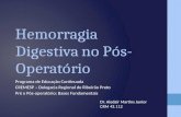 Hemorragia Digestiva no Pós- Operatório Programa de Educação Continuada CREMESP – Delegacia Regional de Ribeirão Preto Pré e Pós-operatório: Bases Fundamentais.