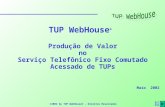 Rot Bas ©2002 by TUP WebHouse® - Direitos Reservados TUP WebHouse ® Produção de Valor no Serviço Telefônico Fixo Comutado Acessado de TUPs Maio 2002.