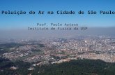 Poluição do Ar na Cidade de São Paulo Prof. Paulo Artaxo Instituto de Física da USP.