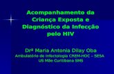Acompanhamento da Criança Exposta e Diagnóstico da Infecção pelo HIV Drª Maria Antonia Dilay Oba Ambulatório de Infectologia CREM-HOC – SESA US Mãe Curitibana.
