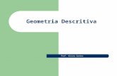 Geometria Descritiva Prof. Alcina Santos. 1. Módulo Inicial PONTO - elemento geométrico sem dimensão (assume a espessura do material riscador, por necessidade.