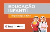 Implantação 2013 Educação Infantil ORIENTAÇÕES CURRICULARES PARA O EDUCAÇÃO INFANTIL Colégio Educação 99/99/9999 Nome Responsável Implantação.