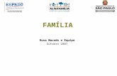 FAMÍLIA Rosa Macedo e Equipe Outubro 2007 O que é família? Exercício de reflexão: 1. Escreva o que é família. 2. Desenhe uma família.