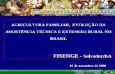 AGRICULTURA FAMILIAR, EVOLUÇÃO DA ASSISTÊNCIA TÉCNICA E EXTENSÃO RURAL NO BRASIL FISENGE - Salvador/BA 06 de novembro de 2009.