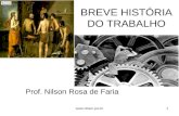 BREVE HISTÓRIA DO TRABALHO Prof. Nilson Rosa de Faria 1.