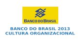 BANCO DO BRASIL 2013 CULTURA ORGANIZACIONAL. 1) Conceito de Cultura Organizacional; 2) Preceitos da Cultura Organizacional; 3) Vantagens e Desvantagens.