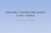 GRAVIDEZ, EXAMES PRÉ-NATAIS E NEO- NATAIS Prof. Bruno Menezes.