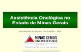 Assistência Onclógica no Estado de Minas Gerais Secretaria Estadual de Saúde - MG Coordenadoria de Alta Complexidade/DRA/SAS/SES-MG.