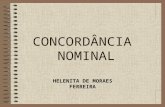 CONCORDÂNCIA NOMINAL HELENITA DE MORAES FERREIRA.