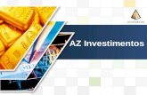 LOGO AZ Investimentos. Contato Agenda Empresa Filosofia de Investimento Produtos Parceiros Compliance.
