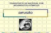1 DIFUSÃO TRANSPORTE DE MATERIAL POR MOVIMENTOS ATÔMICOS.