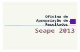 Oficina de Apropriação de Resultados Seape 2013. Oficina de Apropriação de Resultados de LÍNGUA PORTUGUESA por Lara Barreto Corrêa e-mail: comed@caed.ufjf.brcomed@caed.ufjf.br.