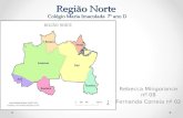 Região Norte Colégio Maria Imaculada 7º ano D Rebecca Mingorance nº 08 Fernanda Correia nº 02.