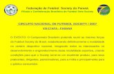 Federação de Futebol Society do Paraná Filiada a Confederação Brasileira de Futebol Sete Society CIRCUITO NACIONAL DE FUTEBOL SOCIETY / 2007 VIII ETAPA.