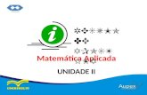 Matemática Aplicada UNIDADE II RESUMO DE APOSTILA.