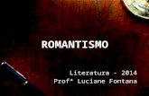 ROMANTISMO Literatura - 2014 Profª Luciane Fontana.