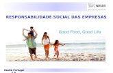 Nestlé Portugal S.A. 1 RESPONSABILIDADE SOCIAL DAS EMPRESAS.