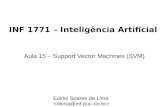 INF 1771 – Inteligência Artificial Aula 15 – Support Vector Machines (SVM) Edirlei Soares de Lima.