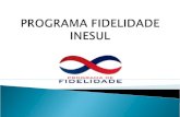 O Programa de Fidelidade INESUL faz parte do Projeto de Responsabilidade Social da Instituição.  O Programa de Fidelidade INESUL tem como compromisso.