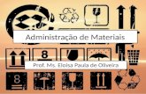 Administração de Materiais Prof. Ms. Eloisa Paula de Oliveira.