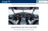 Workshop sobre Electronic Flight Bag (EFB) Experiência da Azul com EFB Rio de Janeiro, 28 de novembro de 2013.