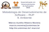 Especialização em Desenvolvimento de Aplicações WEB Metodologia de Desenvolvimento de Software – RUP 9. Ambiente Márcio Aurélio Ribeiro Moreira marcio.moreira@uniminas.br.