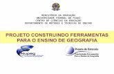 MINISTÉRIO DA EDUCAÇÃO UNIVERSIDADE FEDERAL DO PIAUÍ CENTRO DE CIÊNCIAS DA EDUCAÇÃO DEPARTAMENTO DE MÉTODOS E TÉCNICAS DE ENSINO.