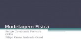 Modelagem Física Felipe Cavalcanti Ferreira (fcf3) Filipe César Andrade (fcsa)