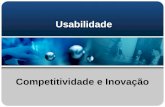Usabilidade Competitividade e Inovação. Agenda  Definição  Valor  Testemunhos  Métodos e técnicas  Padrões  No mundo… no Brasil  Em Pernambuco.