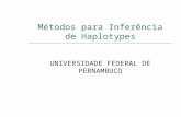 Métodos para Inferência de Haplotypes UNIVERSIDADE FEDERAL DE PERNAMBUCO.