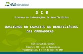 S I B Sistema de Informações de Beneficiários GEPIN/GGSIS/DIDES Encontro ANS com as Operadoras Florianópolis, 9 e 10 de maio de 2007 QUALIDADE DO CADASTRO.
