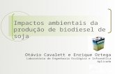Impactos ambientais da produção de biodiesel de soja Otávio Cavalett e Enrique Ortega Laboratório de Engenharia Ecológica e Informática Aplicada.