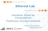 Ethereal Lab Disciplina: Redes de Computadores Professora: Rossana Andrade Apoio: Diana Braga diana@lia.ufc.br.