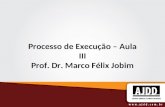 Processo de Execução – Aula III Prof. Dr. Marco Félix Jobim.