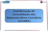 Coordenação de Consolidação dos Demonstrativos Contábeis (CCODEC) 1.