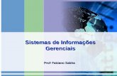 Sistemas de Informações Gerenciais Prof. Fabiano Sabha.